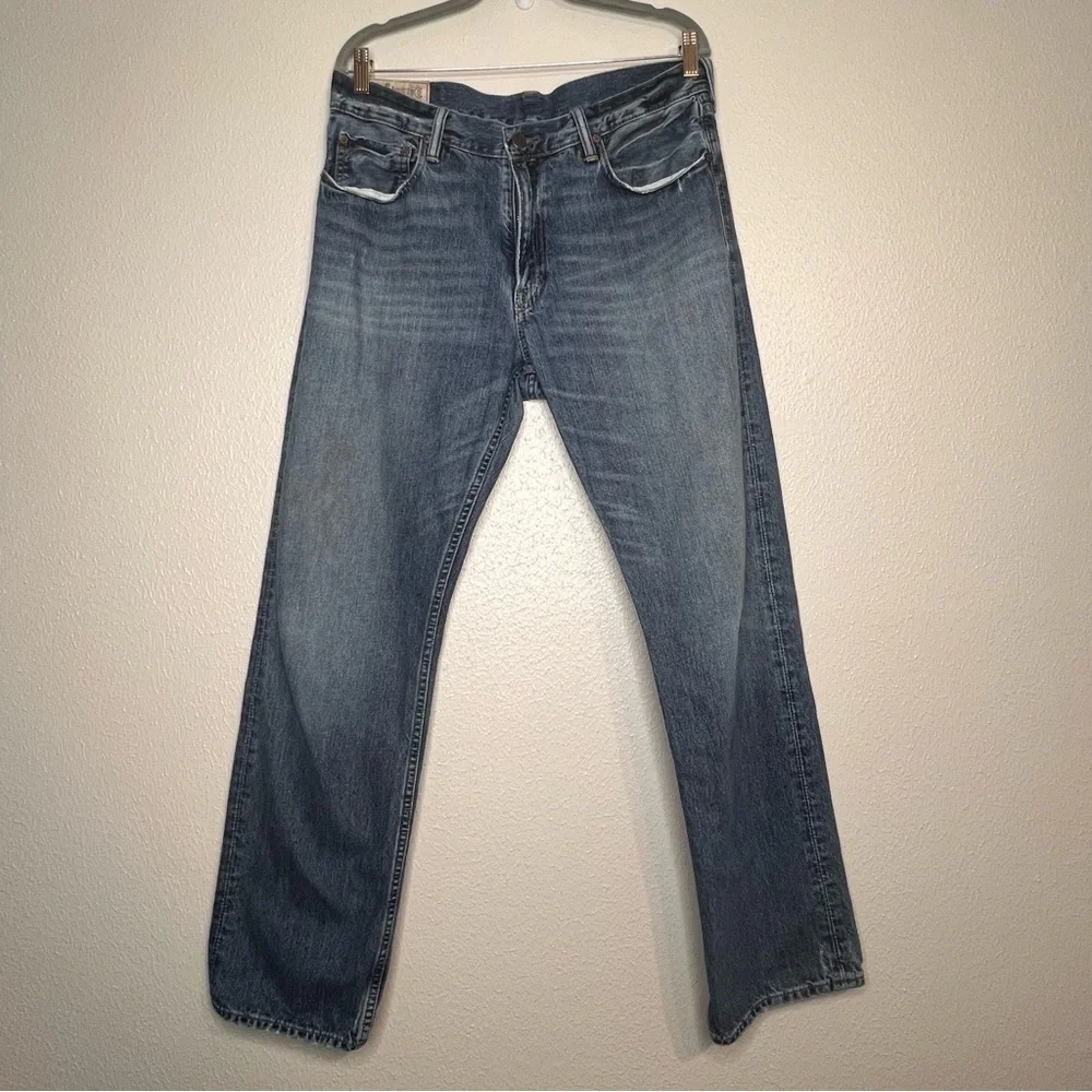 Polo Ralph Lauren Jeans Mens 34x34 Blue Straight Leg Medium Wash Mid Rise Denim